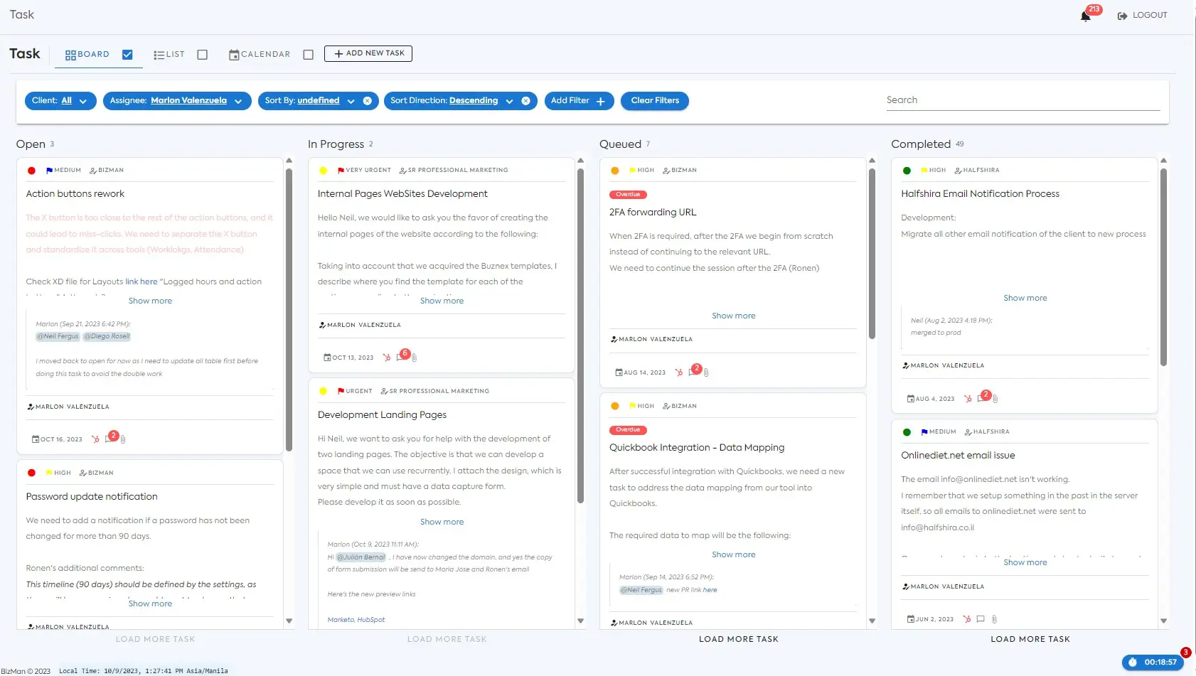Bizman: Business Mgmt. Tracking